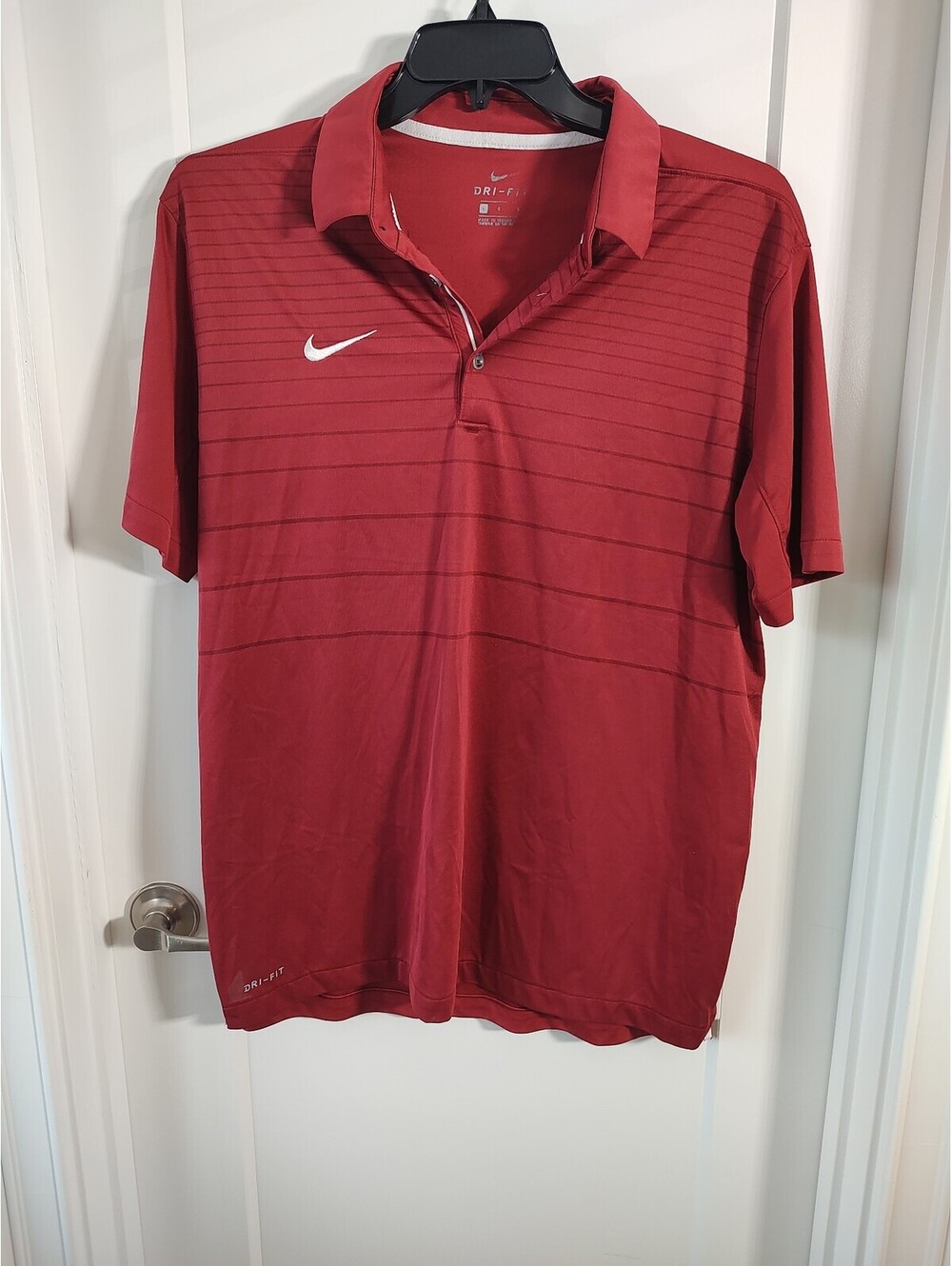 Nike Dri-FIT Red Polo Shirt Size Large